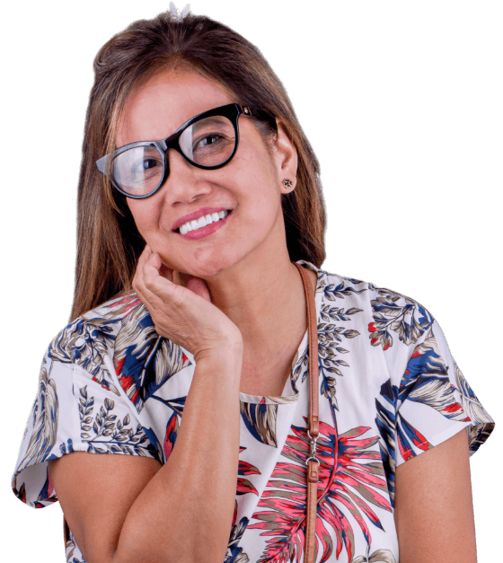 young woman smiling after getting her dental crowns in cabo san lucas
