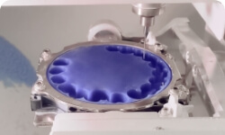 in-house dental lab fabrication of dental crowns with CAM technology